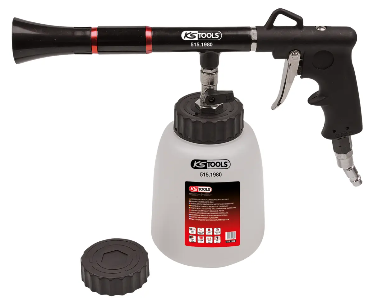 KS TOOLS – Pistolet de nettoyage pneumatique HURRICANE – 515.1980