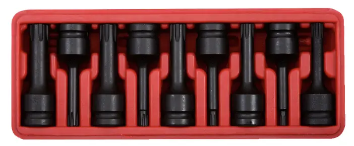KS TOOLS – Jeu de douilles longues à chocs RIBE® 1/2", 9 pcs – 911.0934