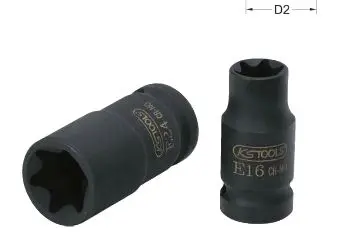 KS TOOLS – Douille à chocs courte TORX® 1/2", E16 – 911.0962