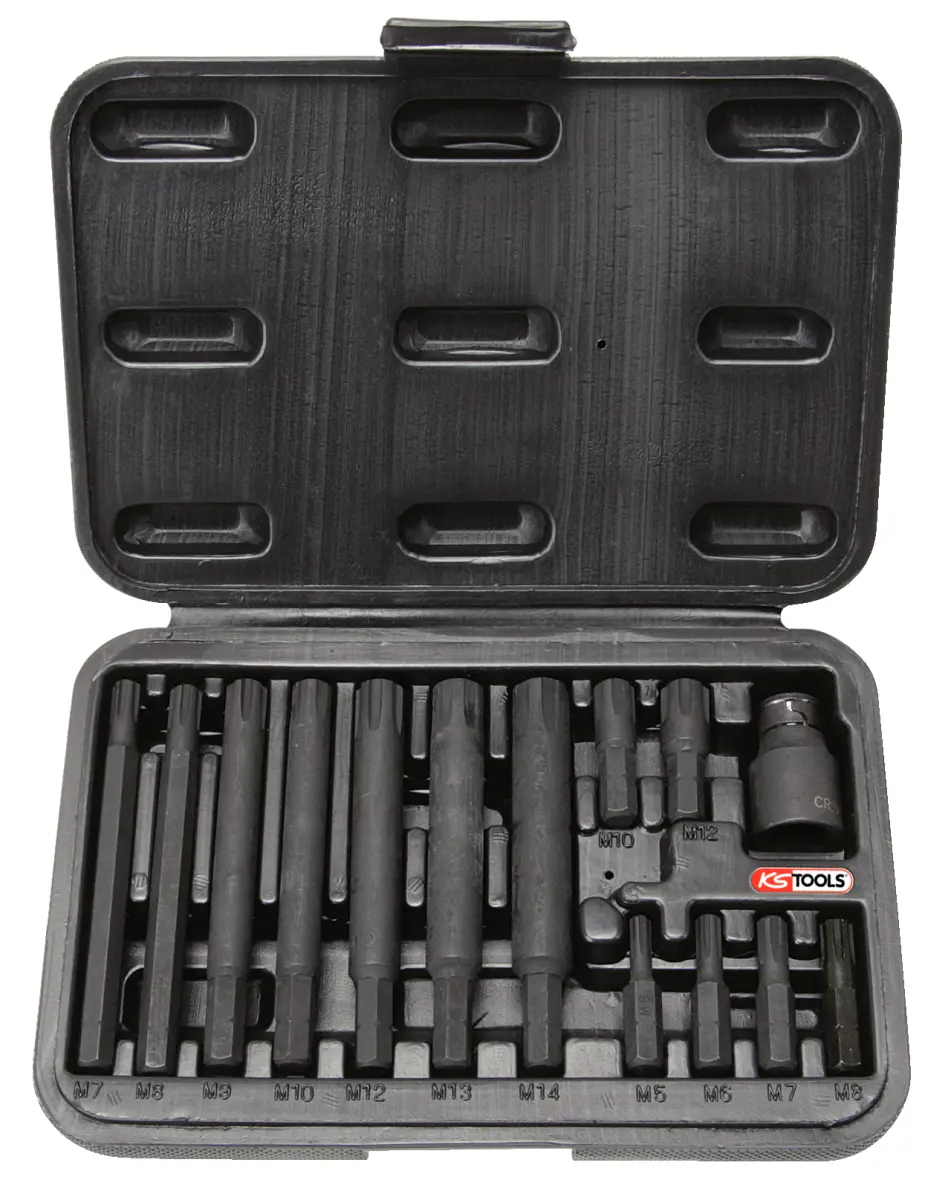 KS TOOLS – Jeu d'embout à chocs à cannelures type (RIBE) spécial Fiat ou alfa roméo – 911.4306