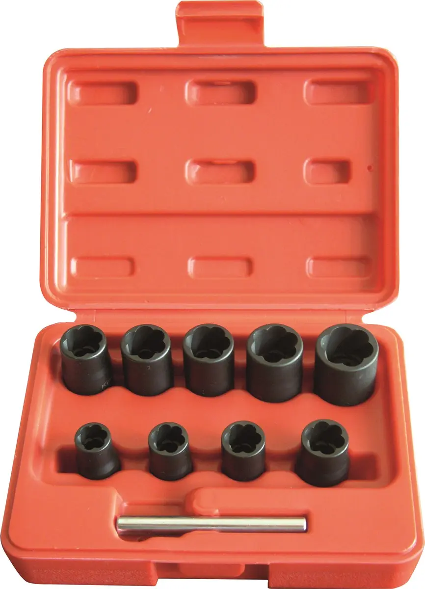 DRAKKAR – Douilles twist 1/2" de 10 à 19mm pour écrous rouillés, abimés – coffret de 10 pcs – 10770