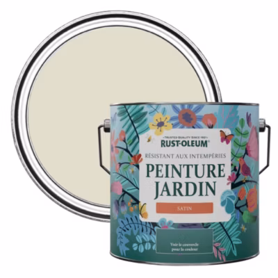 Peinture Beige pour Jardin et terrasse, Finition Satinée – RUST-OLEUM – Avoine 2,5 L