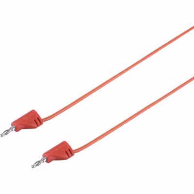 Cordon de mesure double banane mâle 2 mm, ultra flexible, MSB-200, 60 V, 2,2 A