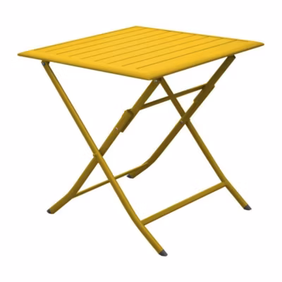 Table pliante en aluminium Lorita 70cm Tournesol