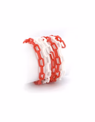 Chaine de signalisation 6mm x 2,5m, rouge/blanc – THIRARD