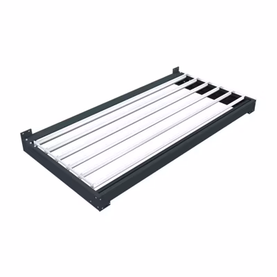 Auvent Bioclimatique orientable MERI (Gris Anthracite et Blanc Brillant – 2.00 x 1.016 m)