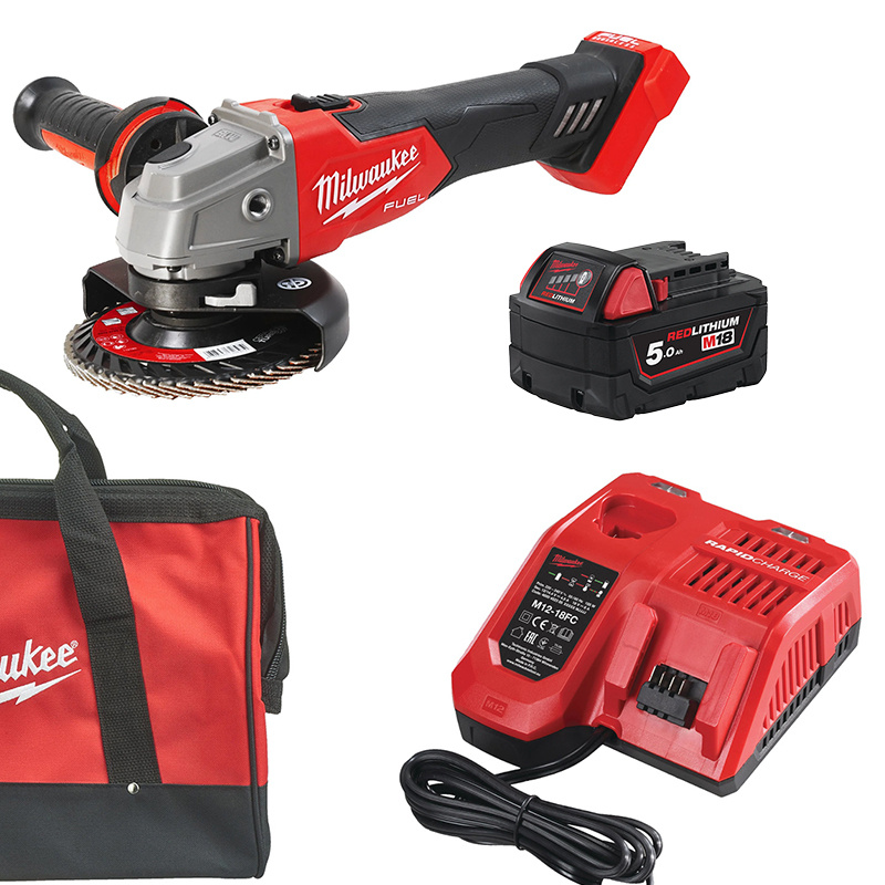 MEULEUSE MILWAUKEE Ø125 M18FSAG125X-501B LIVREE AVEC SAC DE TRANSPORT
