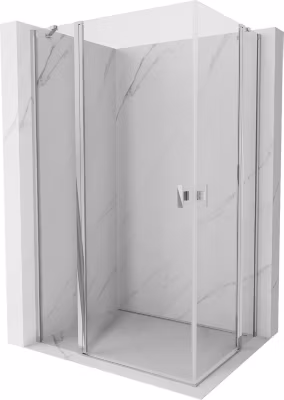 Mexen Mist Duo cabine de douche pivotante 115 x 80 cm, transparent, chrome – 8A4-115-080-01-00