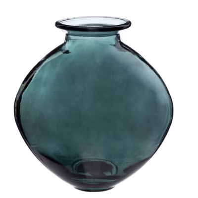 Vase Candy – verre recyclé – vert – H26 cm – Atmosphera