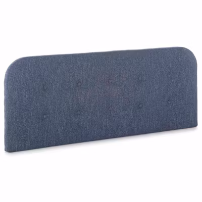 Tête de lit tapissée Saona 140×60 cm Couleur Bleu, 8 cm d&rsquo;épaisseur