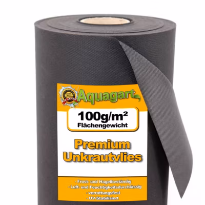 36 m² film de paillage, paillage anti-mauvaises herbes, 100 g, 1,8 m Aquagart