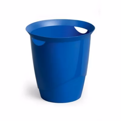 Corbeille à papier design coloré 16 litres – Bleu