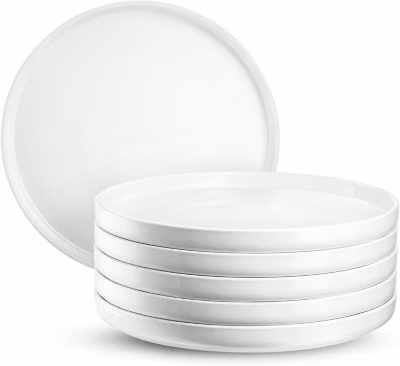 Assiettes blanches rondes 27 cm lot empilable