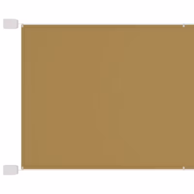vidaXL Auvent Vertical Ecran de Protection Ecran d&rsquo;Intimité de Balcon Auvent de Patio Jardin Extérieur Beige 180×1000 cm 148274