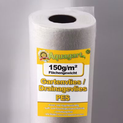 300 m² paillage anti-mauvaises herbes, film de drainage 150 g, 2 m Aquagart