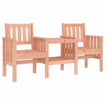 Banc de jardin avec table 2 places bois massif de douglas vidaXL