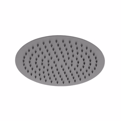 AGHE Pomme de douche ronde 200mm métal slim noir – THERMADOR – SF101ANE