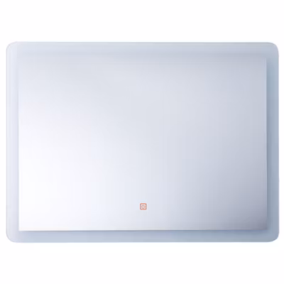 Miroir de salle de bain LED CORROY 80 cm 60 cm Argenté