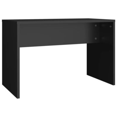 Tabouret de toilette Noir 70x35x45 cm Bois d&rsquo;ingénierie vidaXL
