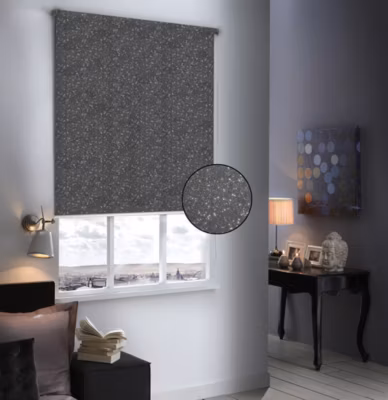 Store Enrouleur Occultant Pailleté (60×190 cm – Gris clair)
