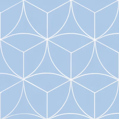 Sol vinyle Textile – Rosace géométrique bleue – Rouleau de 4m x 7m