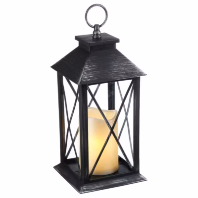 Lanterne LED H28 – Gris- Atmosphera