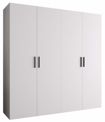 Armoire Bari 1 a portes battantes H. 202 x L.200 x P. 52, 4 portes