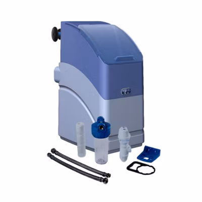Adoucisseur d&rsquo;eau compact 8L sans électricité + kit complet d&rsquo;installation ERGO