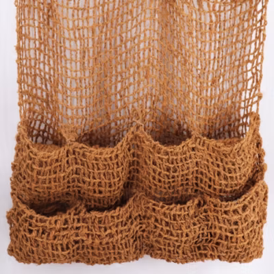 6 sacs à plantes, tissu en fibres de noix de coco, 8 sacs, natte pour bordure Aquagart