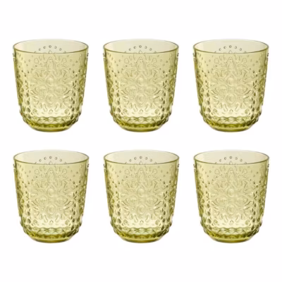 Lot de 6 Verres Réutilisables « Barbra » 47,3cl Vert