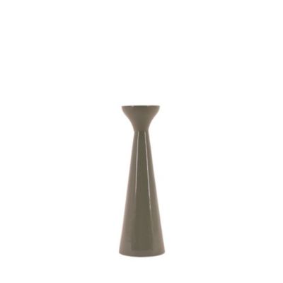 Bougeoir alu laqué vert 20cm, Melao