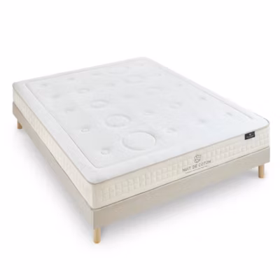 Ensemble Prélude 2.0 140×190 cm Matelas Latex 100% Naturel + Sommier Bois