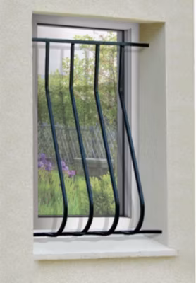 Grille de Defense Galbee Simple pour Fenetre H 125 cm x L 120 cm (côte tableau)