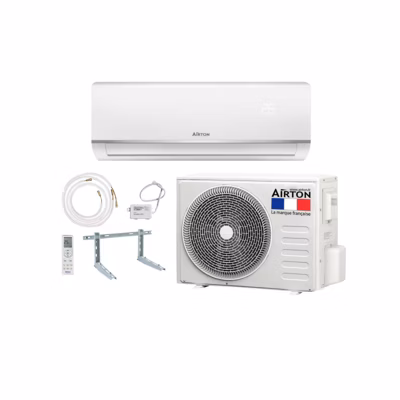 Pack Climatiseur réversible AIRTON – Prêt à poser – 5270W – Readyclim 6M – WIFI – Support Mural