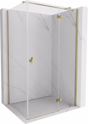 Mexen Mist-H T cabine de douche pivotante droite 70 x 85 cm, transparent, or – 8A5T-070-085-50-00-P