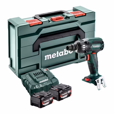 Boulonneuse à chocs 18V Li-Power 1/2&Prime; (2×5,2 Ah) SSW 18 LTX 400 BL en metabox – METABO 602205650