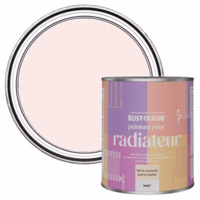 Peinture Rose pour Radiateur, Finition Mate – RUST-OLEUM – Rose de Chine 750ml