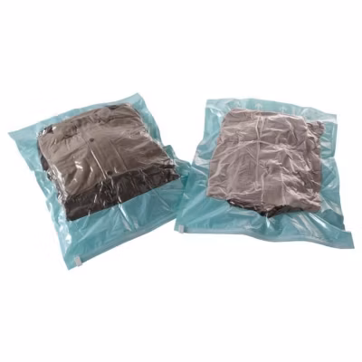 COMPACTOR Lot de 2 housse de rangement vide d&rsquo;air manuel Roll-up 55×70 cm