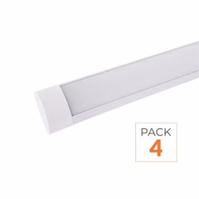 Pack de  4 – Réglette LED 120cm 36W – Blanc Froid 6000K – 8000K – SILAMP
