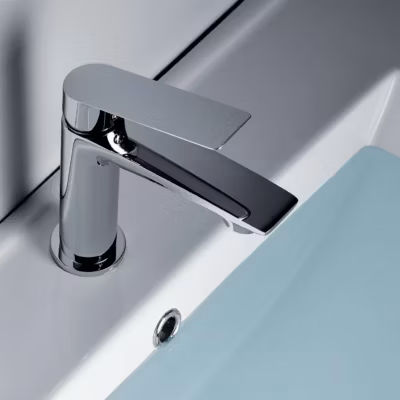 Mitigeur de Lavabo Anti-Calcaire Bec Bas Chrome IMEX LUXOR  BDX023-1