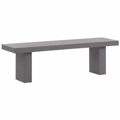 Banc de jardin TARANTO 150 cm Béton Gris