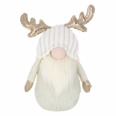 Statuette Déco Lutin « Cerf » 42cm Beige