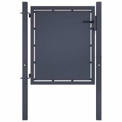 Portail de jardin en acier 100×100 cm anthracite vidaXL