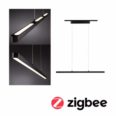 URail Suspension Smart Home Zigbee 3.0 Lento 3x600lm 3×13,5W Tunable White gradable 230V Noir mat