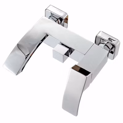 Robinet mitigeur de bain mural chromé – Deneb