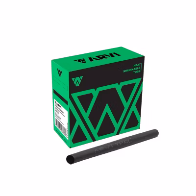 Boite De 15m De Gaine Thermorétractable Diamètre 3/1,5mm – Noir – Restreint 2:1 – Paroi Fine – Arvi Tpac-3.0-pt