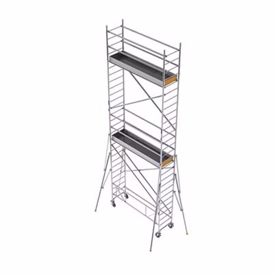 Echafaudage roulant alu – Hauteur de travail max 4.30m – ECS230T