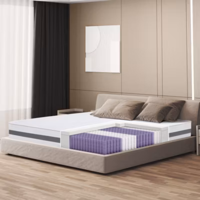 The White Stone Matelas à ressorts ensachés et mémoire 80×190 20 cm