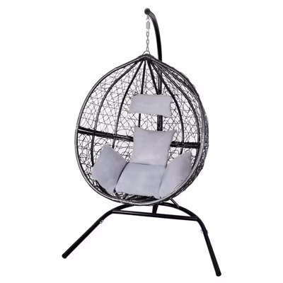 Chaise Suspendue en Rodin Noir