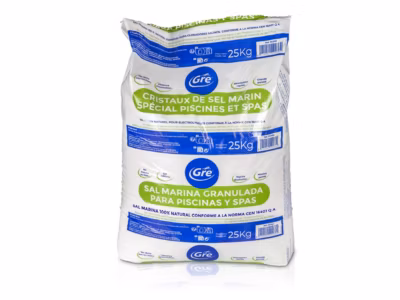 Lot de 2 sacs de sel de piscine granulé 25 kg – Gré